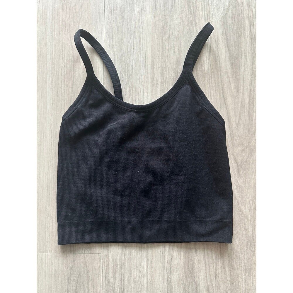 Set Active Black Ribbed Tank‎ size Small